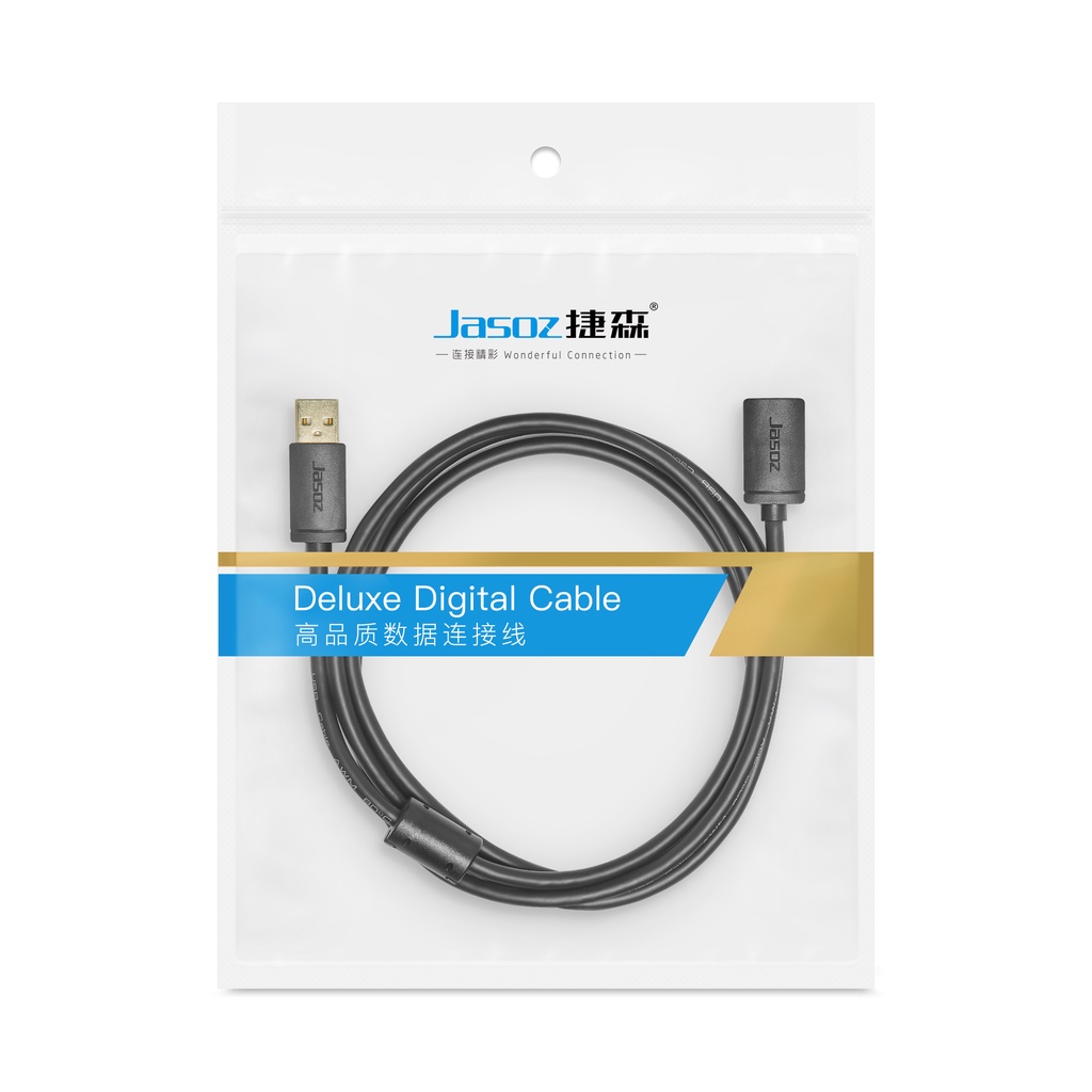 Cáp USB 2.0 AM-AF JASOZ D106- Hàng chính hãng – Bảo hành 18 tháng
