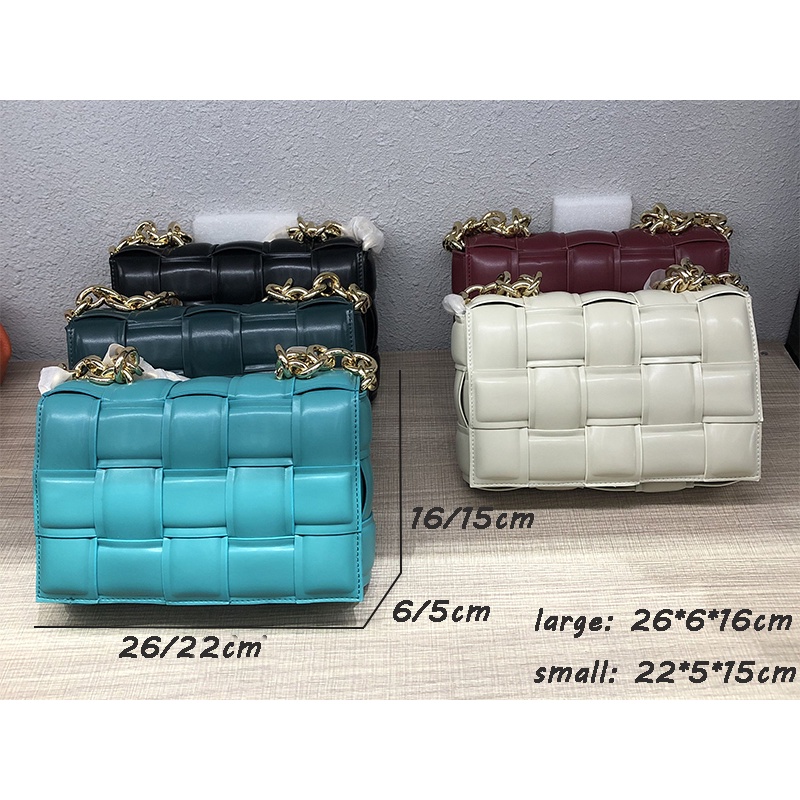 Túi Đeo JASMIN NOIR Chéo Da PU Kẻ Sọc Caro Phối Dây Xích Kim Loại Dày Dặn Thời Trang Cho Nữ