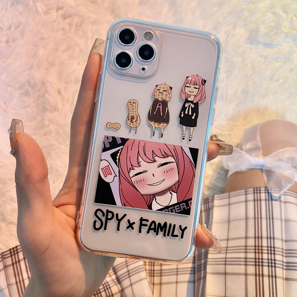 SPY×FAMILY Anya Forger Ốp Điện Thoại In Hình Peanut Ania Cho iPhone 14 MAX 11PRO 13PRO 12 78PLUS XS MAX 6SPLUS XR XS X SE202013 Ốp Điện Thoại Mềm Cho 14 MAX 12 mini 13 xr 6 x 11 pro max xs se2020 xsmax 7 8plus 6s
