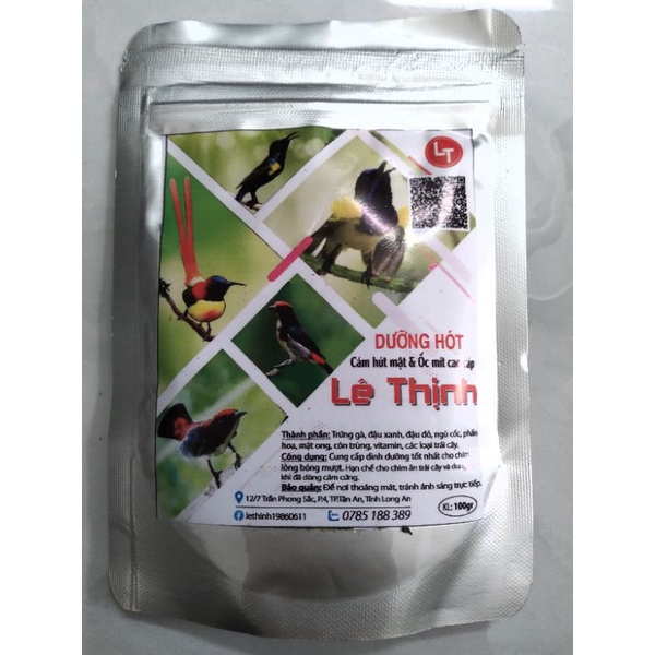 Cám hút mật và ốc mít Lê Thịnh (dưỡng hót) 100g