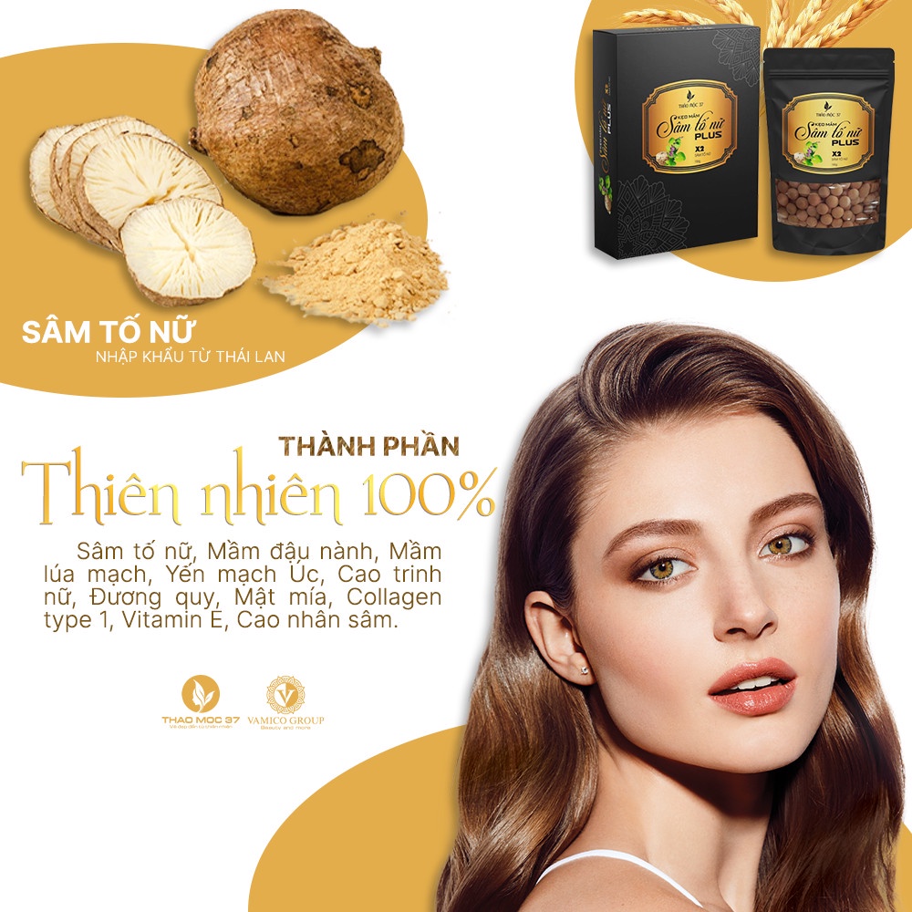 5 hộp Kẹo Mầm Sâm Tố Nữ Plus X2 Thảo Mộc 37 - Hàng chính hãng | BigBuy360 - bigbuy360.vn