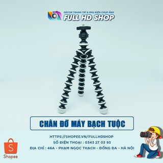 Tripod chân nhện - Dùng cho điện thoại và máy ảnh - Siêu dẻo, siêu chắc chắn - Tặng kèm 2 kẹp điện thoại