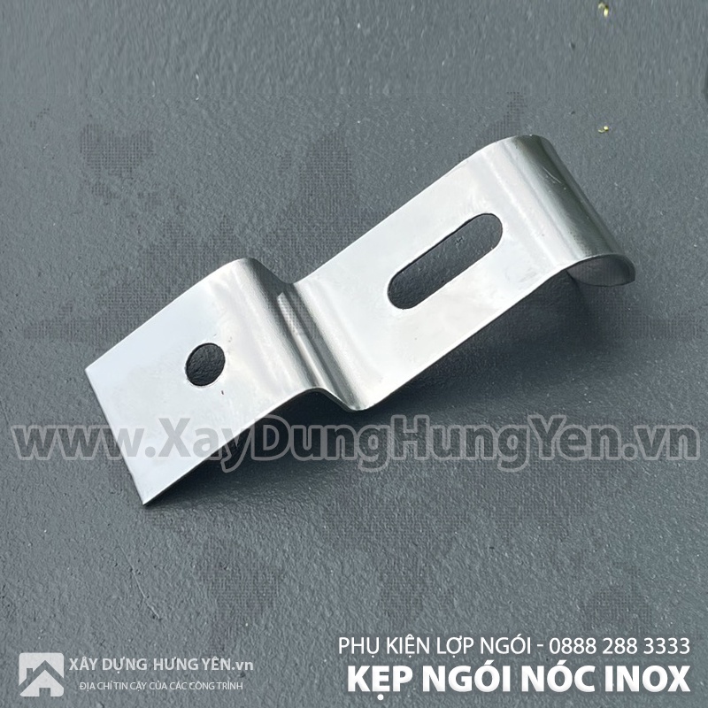 Combo 100 Kẹp ngói nóc inox - Kẹp ngói rìa inox CHIAN không gỉ dành cho ngói men - Thi công dễ dàng - Thẩm mỹ