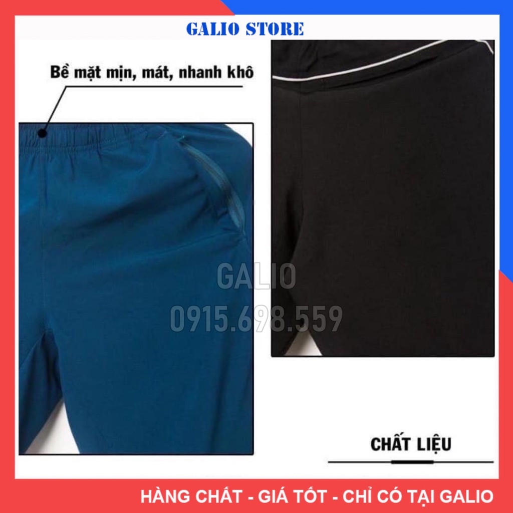 Quần Đùi Nam 5S Active Vải Gió Cao Cấp Co Giãn Nhẹ Mát Thể Thao Hay Mặc Nhà - Galio