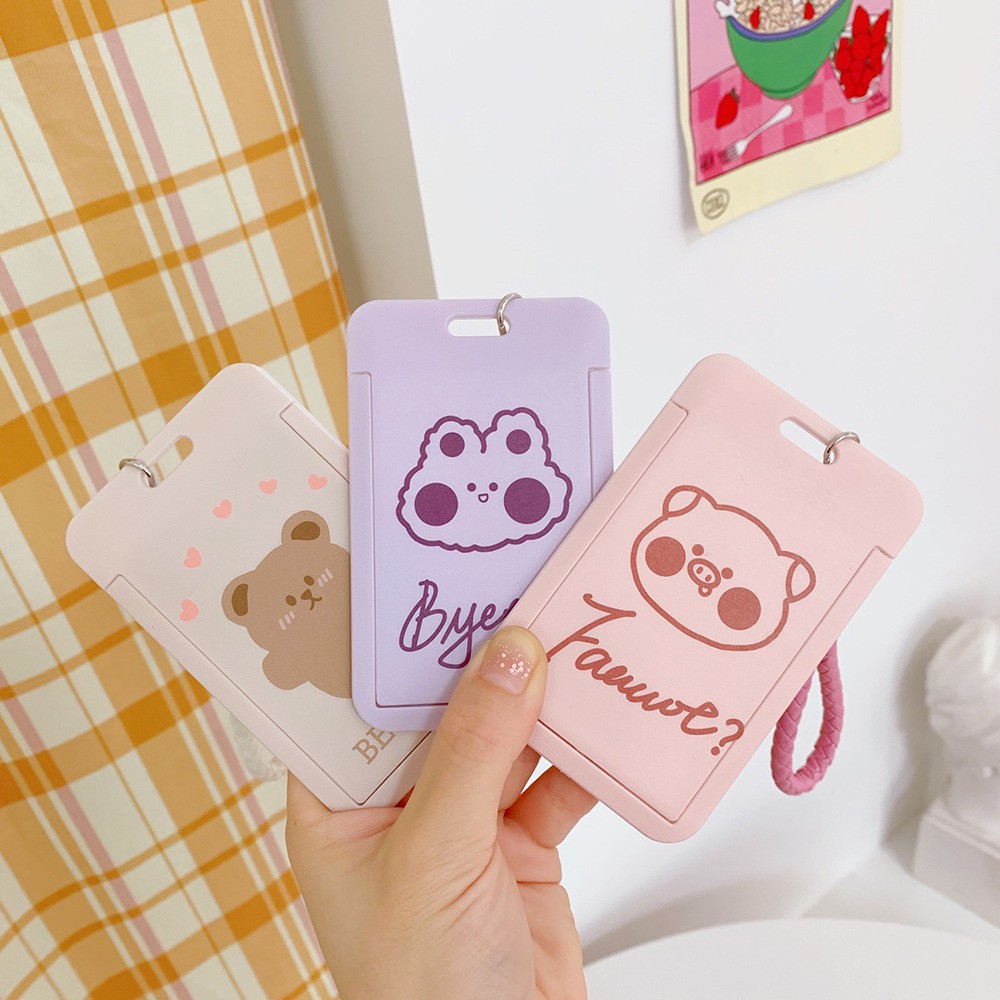 Móc Khóa Dây Đeo Thẻ Sinh Viên Card Holder Key Chain Tiện Lợi