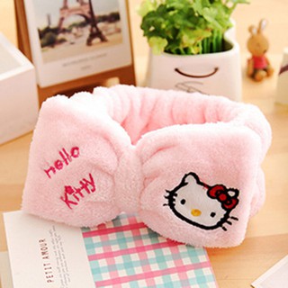 Hello Kitty Hoạt Hình Nhật Bản Dễ Thương Rửa Mặt Dây Buộc Tóc Rửa Mặt Trang Điểm Tóc Cô Gái Dây Tóc Thể Thao Tóc Tẩy Trang Mặt Rửa Mặt Trang Điểm Tóc Ban Nhạc Tắm Tóc