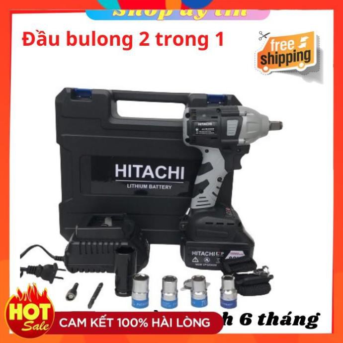 [Hàng Tốt] Máy siết bulong Hitachi, đầu bulong 2 trong 1