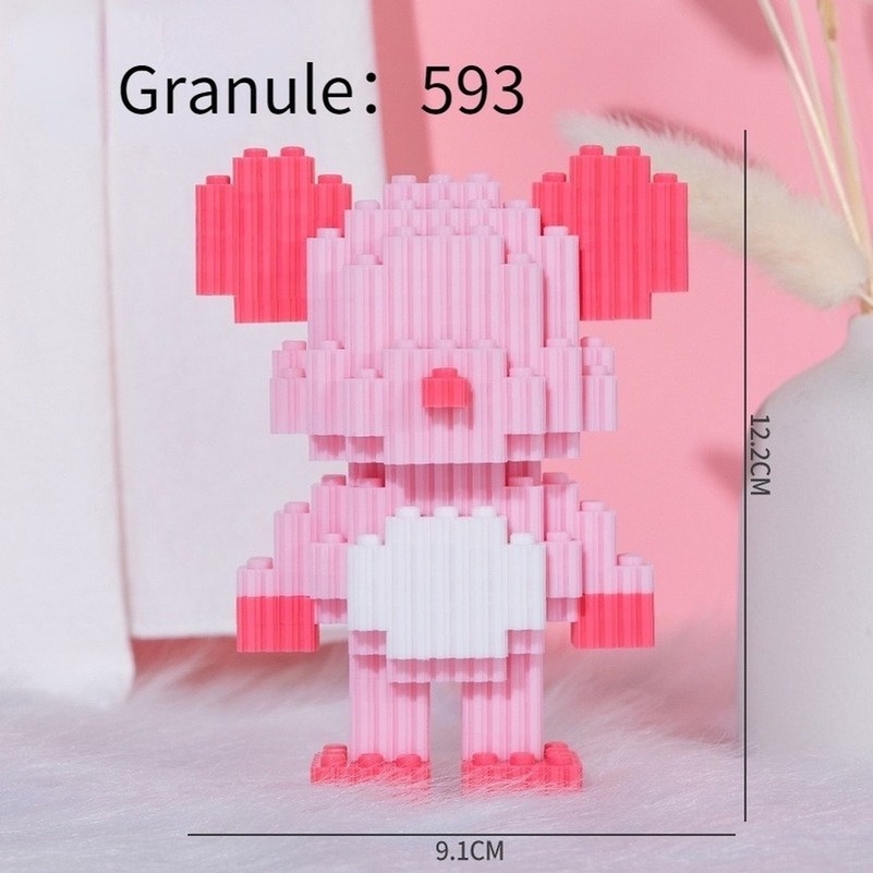 Bộ Đồ Chơi Lắp Ráp Mô Hình Lego Gấu Bạo Lực Mini 12cm DIY