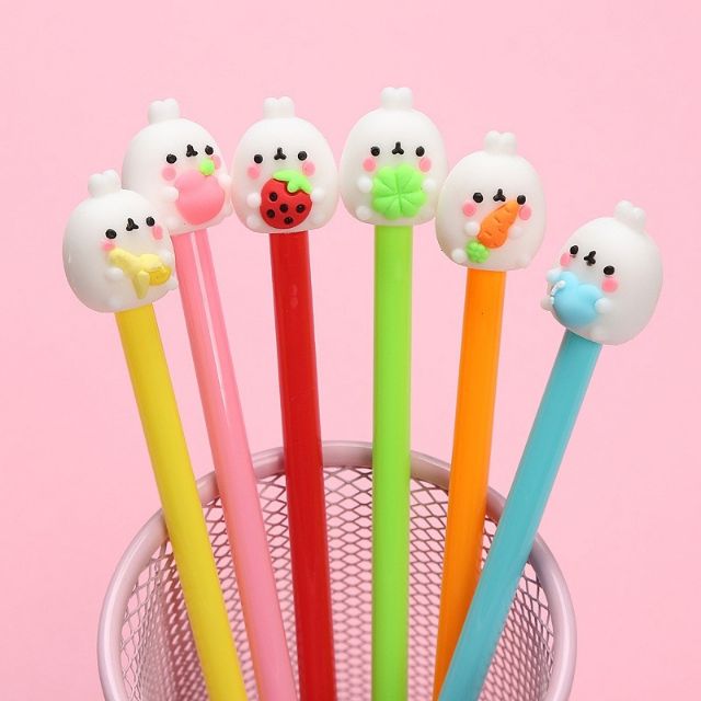 Bút bi gel nước dễ thương nhiều mẫu cute mực xanh, đen giá sỉ rẻ( đọc mô tả)