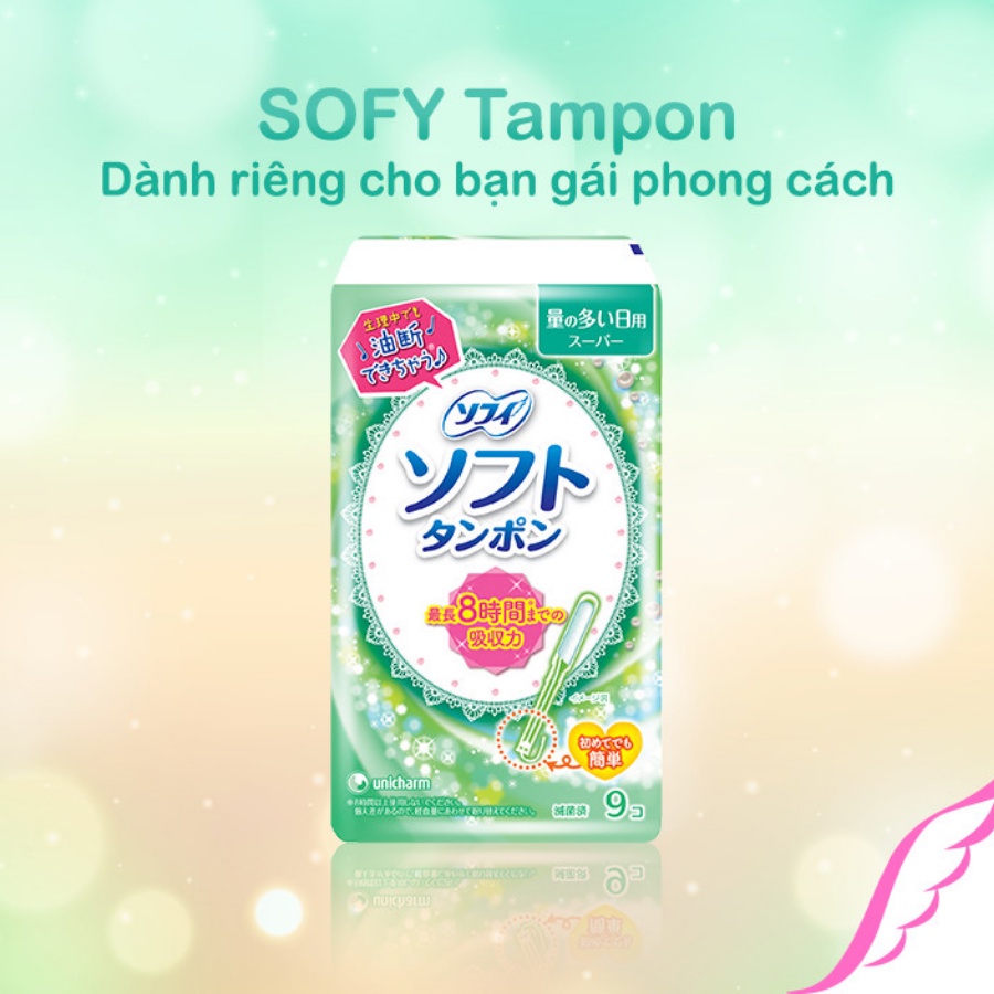 BVS Tampon Siêu Thấm, Băng Vệ sinh Tampon Dạng Ông Sofy Soft Tampon Super Nhật Bản