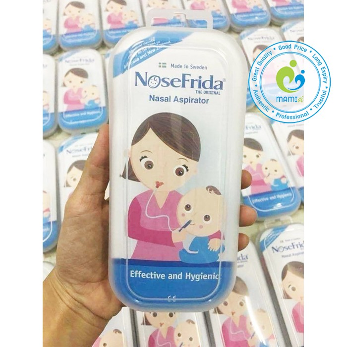 Dụng cụ hút mũi cho trẻ từ sơ sinh đến 3 tuổi NoseFrida Nasal Aspirator, Thụy Điển