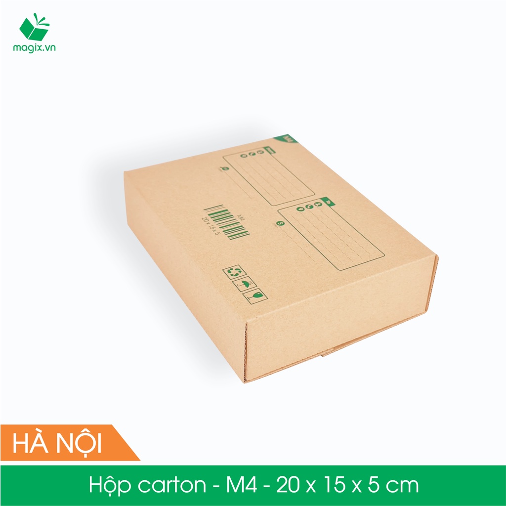 M4 - 20x15x5 cm - 100 Thùng hộp carton đóng hàng