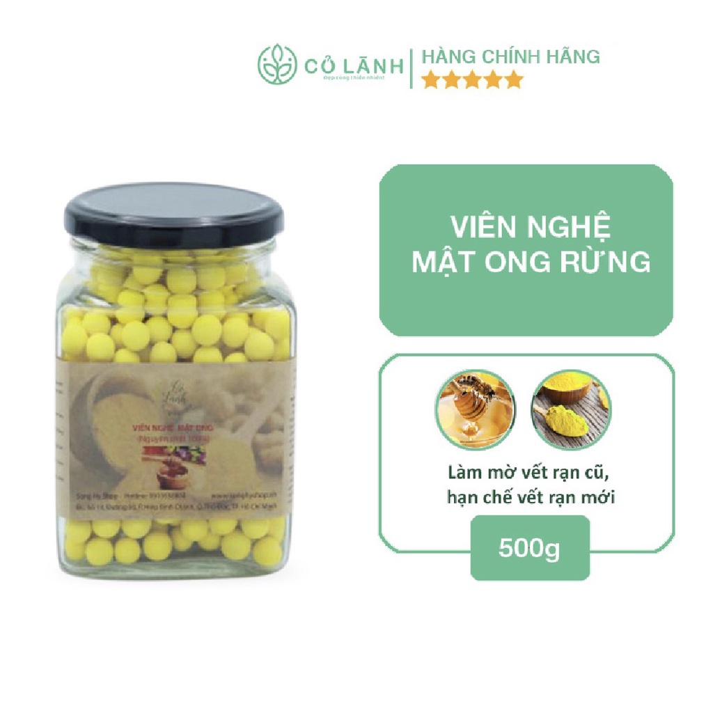 Viên nghệ mật ong Cỏ Lành 500G