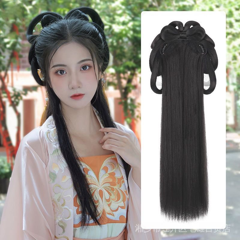 Tóc Giả Tích Hợp Cài Tóc Phong Cách Hanfu Cổ Điển Dễ Phối Đồ PASU