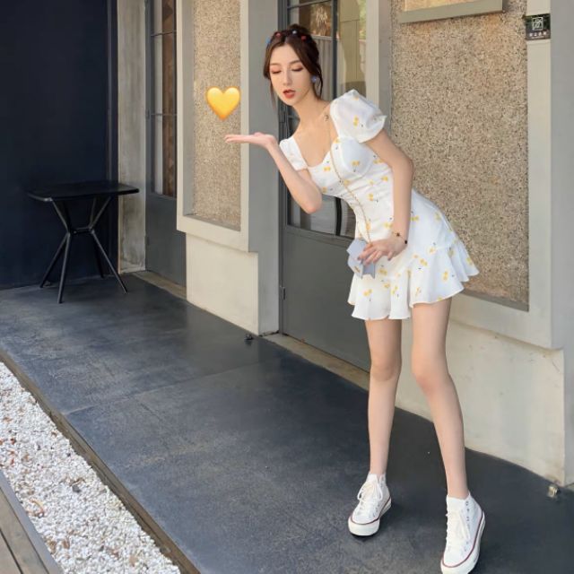 đầm cherry đuôi cá kèm quần voan lụa 2 lớp[siêu hot mua hè kèm video] | BigBuy360 - bigbuy360.vn