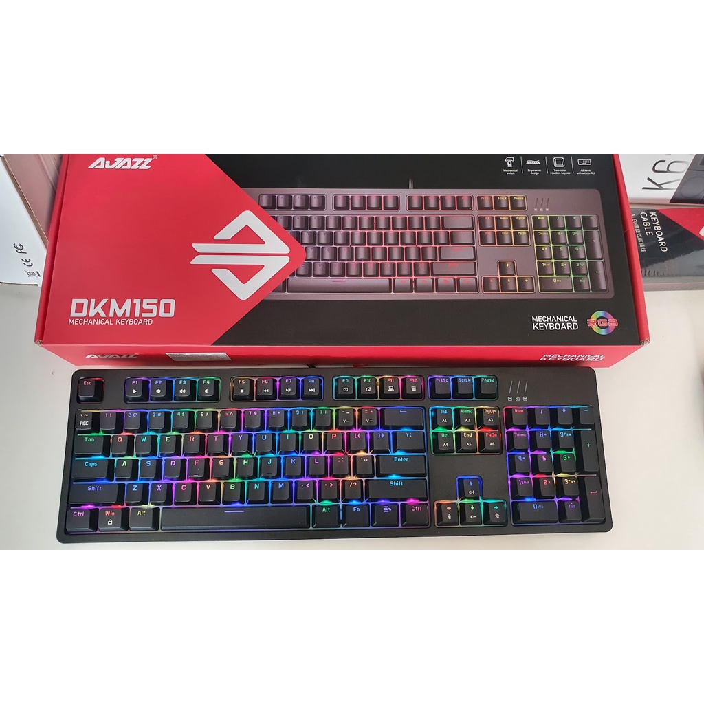 Bàn Phím Cơ Ajazz DKM150 RGB Gaming Chính Hãng