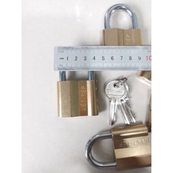Combo 10 ổ khoá việt tiệp dùng chung 1 chìa chủ