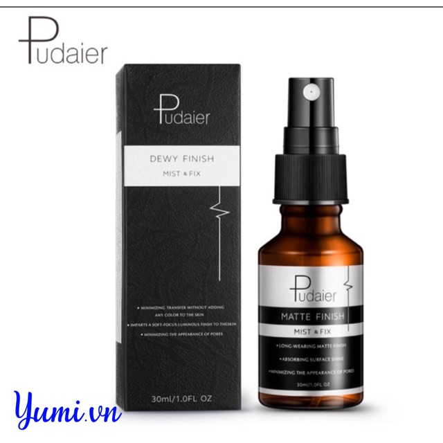 Xịt Khóa Lớp Trang Điểm Bền Đẹp Không Xuống Màu Pudaier Matte & Dewy Finish | BigBuy360 - bigbuy360.vn
