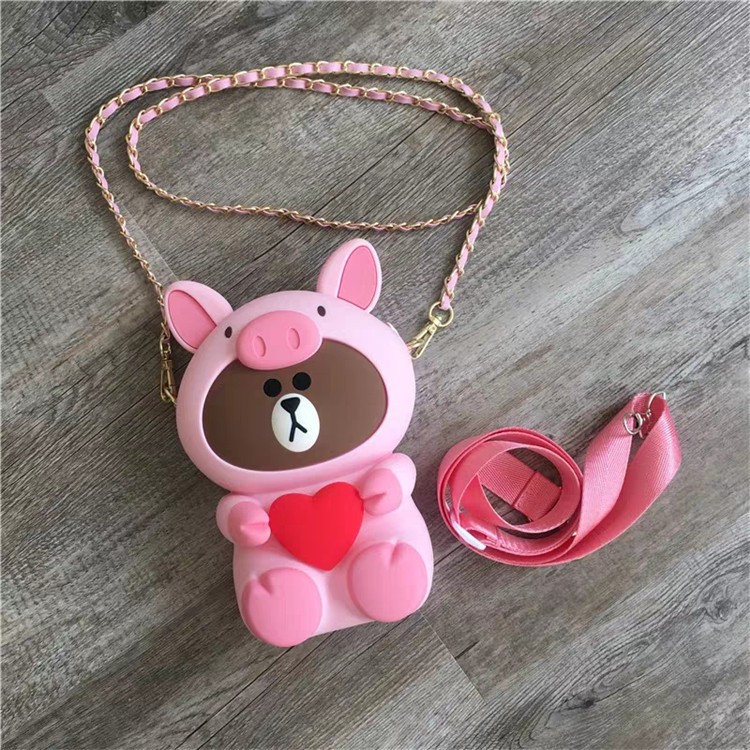 Túi đeo chéo silicon gấu cosplay siêu xinh | BigBuy360 - bigbuy360.vn