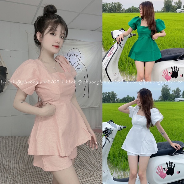 Set babydoll kèm quần cao cấp PLS37