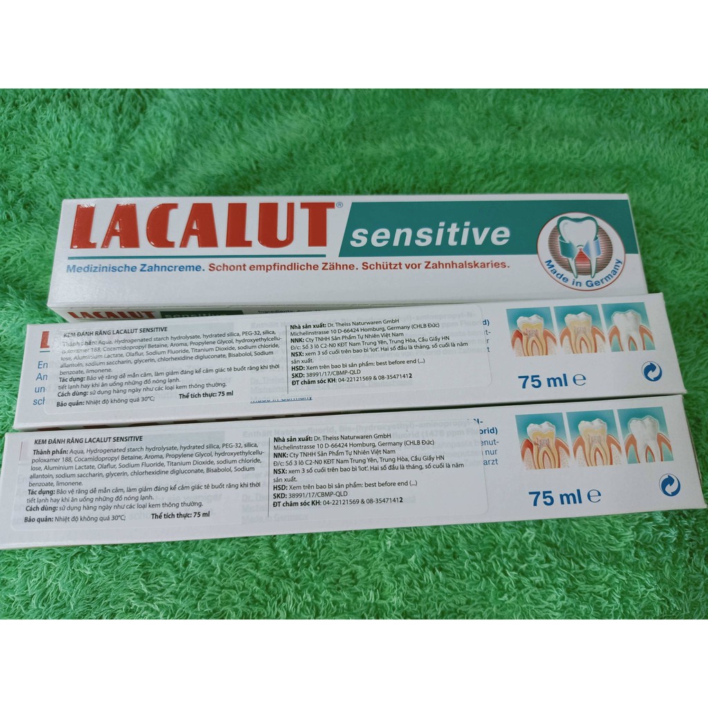 Kem đánh răng lacalut sensitive