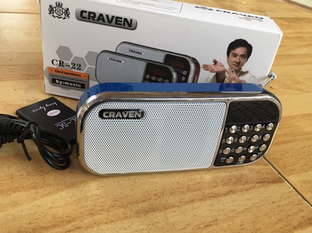 Đài nghe nhạc đa năng ,FM, USB, Thẻ nhớ Craven CR-22.
