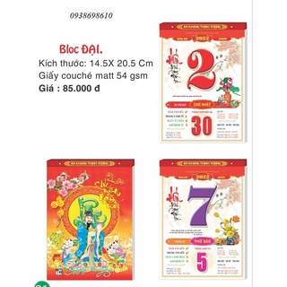 [HOTT]LỊCH BLOC 2022 - NHÂM DẦN- BLOC ĐẠI 14.5 X 20.5( KHÔNG KÈM KHÁNH LỊCH )-BOOK