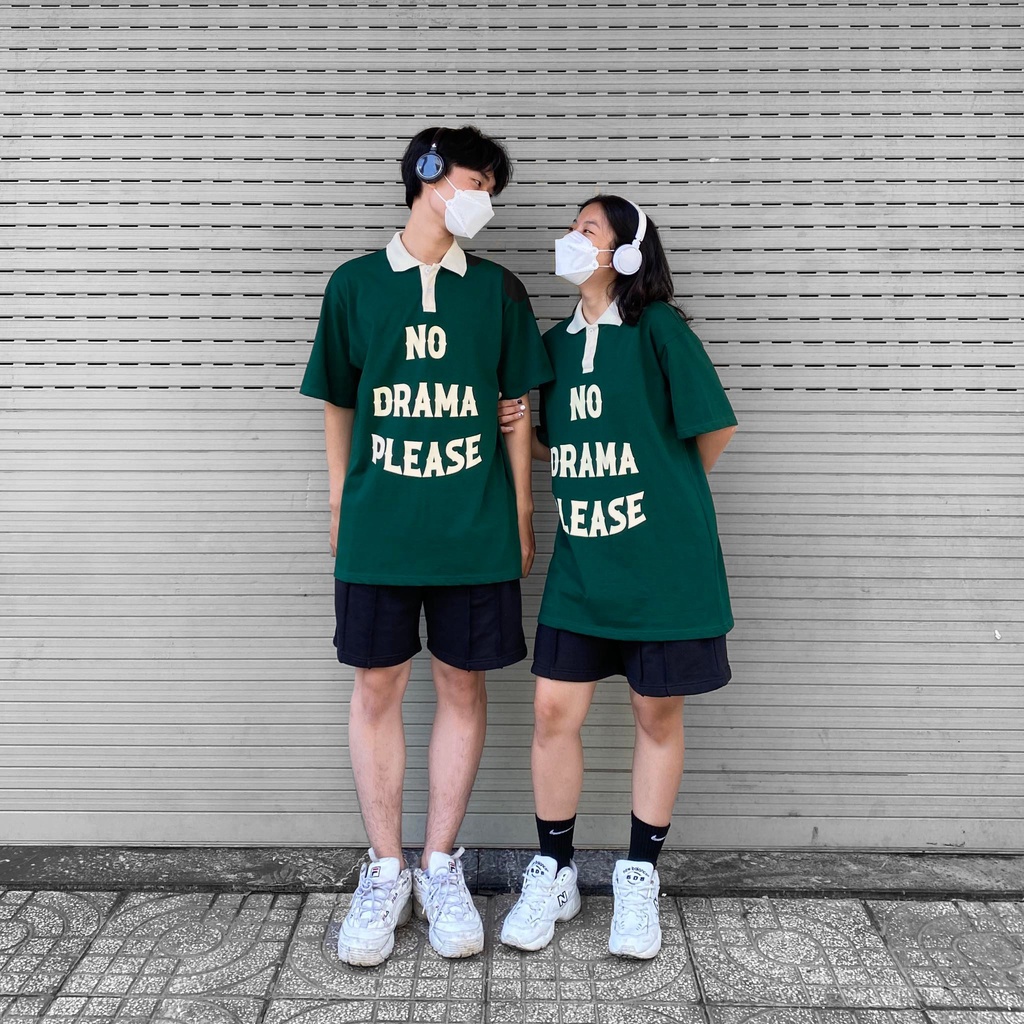 ÁO THUN FF FORM RỘNG POLO NO DRAMA, VẢI THUN 2 CHIỀU COTTON 250GSM