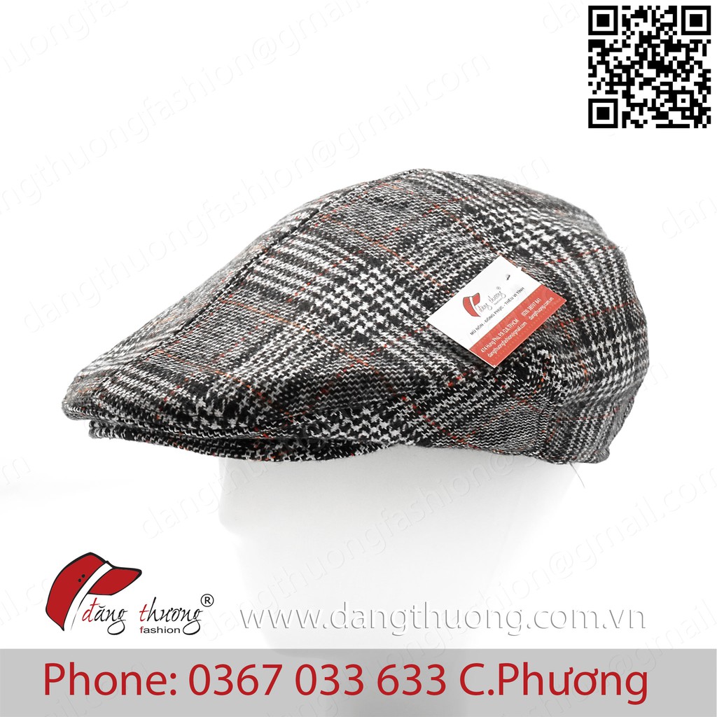 [SHIP HOẢ TỐC ] [CÓ SẴN]Mũ nồi nam DẠ DÀY DẶN caro bere beret nỉ dạ cho người trung niên, cao tuổi phong cách cổ điển mà