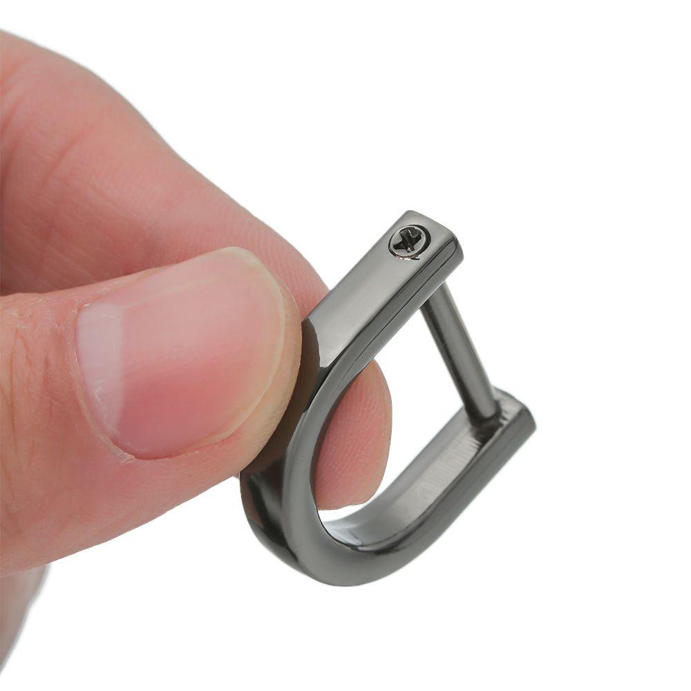 Mxgoods Kẹp Kim Loại Mở Ốc Vít Có Thể Tháo Rời Gắn Dây Đeo Túi Xách / Ví Da Thủ Công DIY