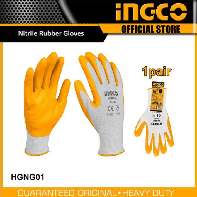 ĐỒ NGHỀ INGCO Găng tay Nitri ( XL - L ) HGNG01 - HGNG01.L (Cam kết Chính Hãng 100%)