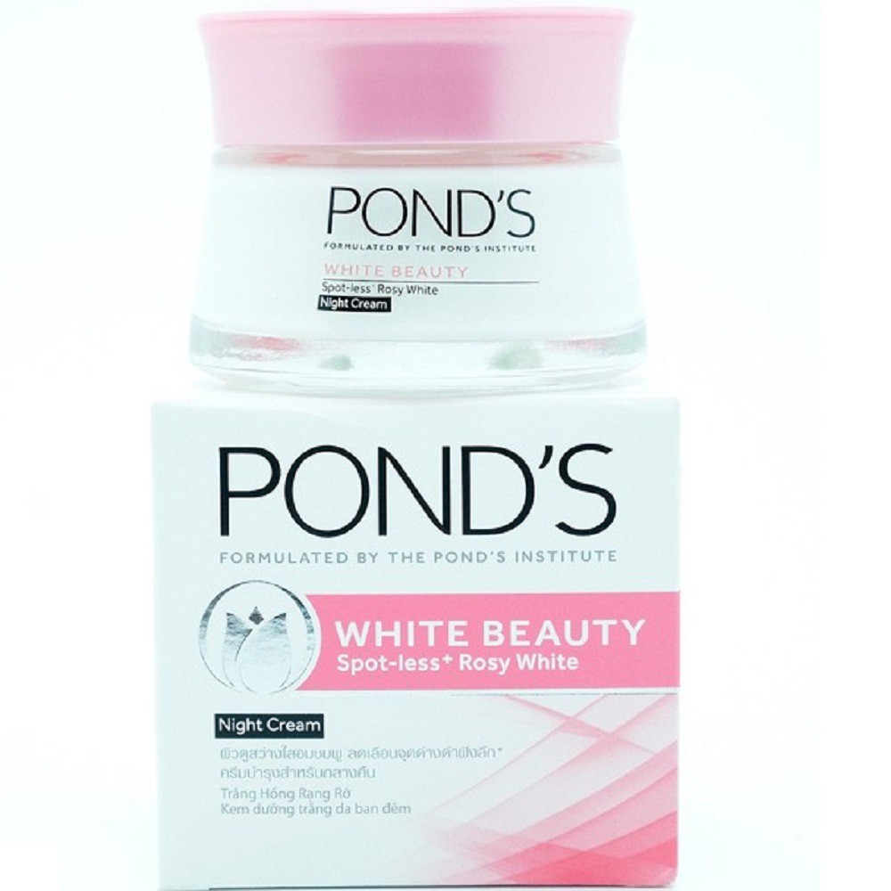 Kem Dưỡng Da 30g Trắng Hồng Rạng Rỡ Ponds White Beauty Ban Đêm Chính Hãng.