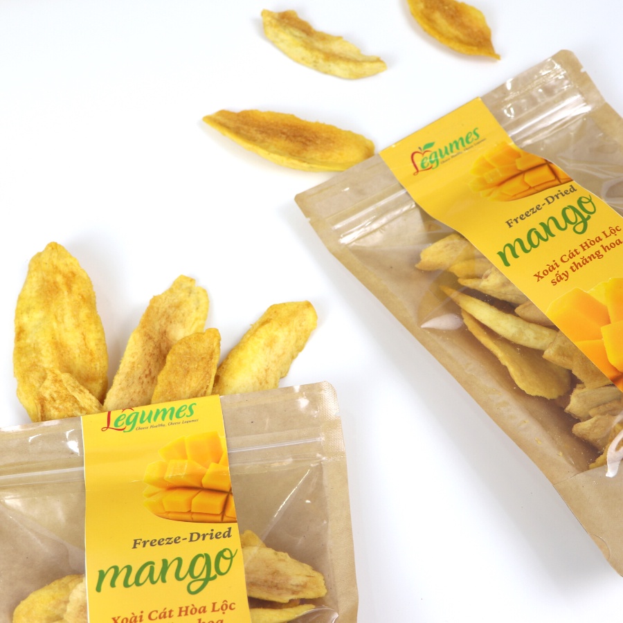 Túi Xoài Sấy Giòn Không Đường Ắn Liền Cao Câp Vị Chua Ngọt Thơm Ngon 100g