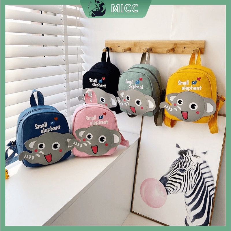 Balo họa tiết chú voi hoạt hình xinh xắn cho bé