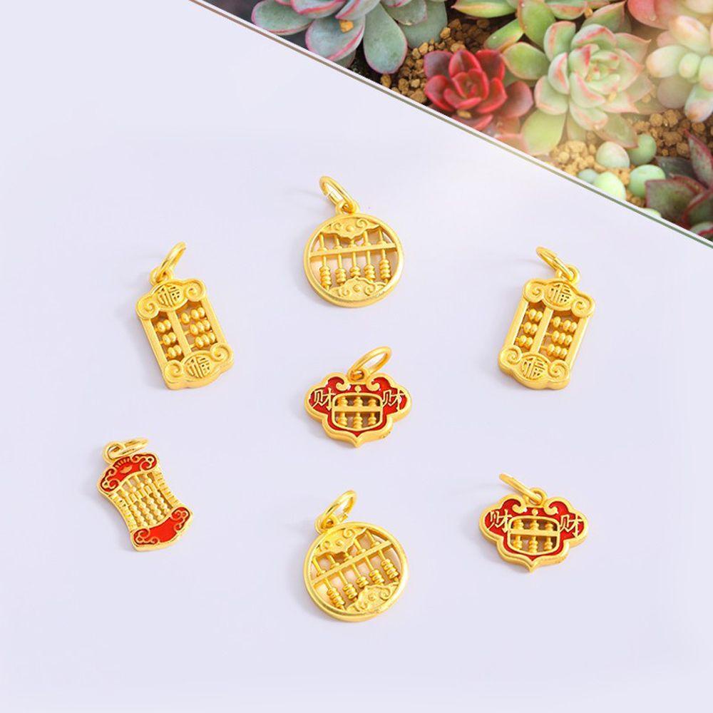 JARRED Mặt Dây Chuyền Bằng Đồng Hình Bàn Tính Ruyi Thời Trang