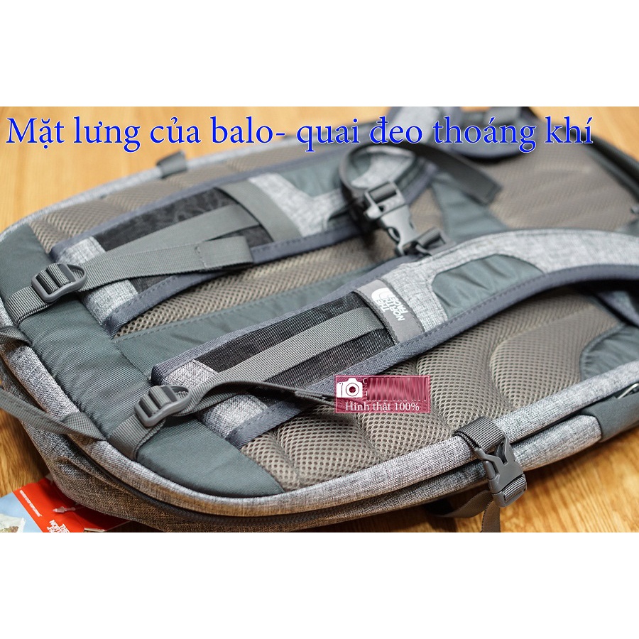 Balo Laptop TNF Router transit HÀNG VNXK màu xám