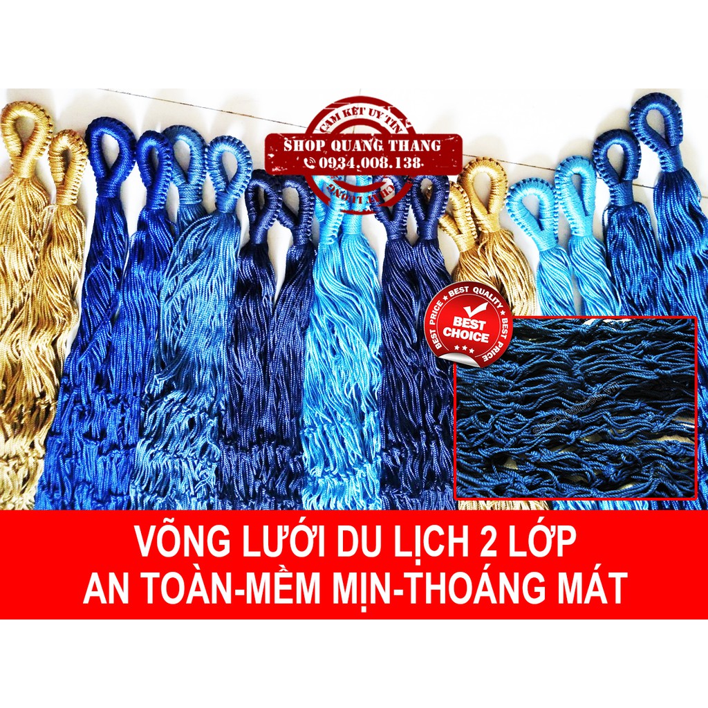 Võng lưới treo du lịch 2 lớp