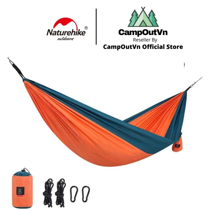 Võng naturehike cắm trại du lịch dã ngoại đơn và đôi vải dù xếp gọn A200