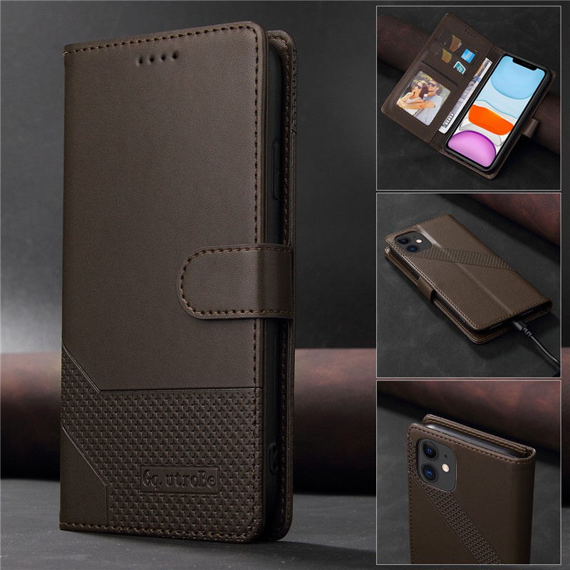 Ốp Điện Thoại Da PU Ví Đế Lật Có Ngăn Đựng Thẻ Sang Trọng Samsung Galaxy S10 S8 Plus S9 Plus Note 20 Ultra Note 9 Note 10+