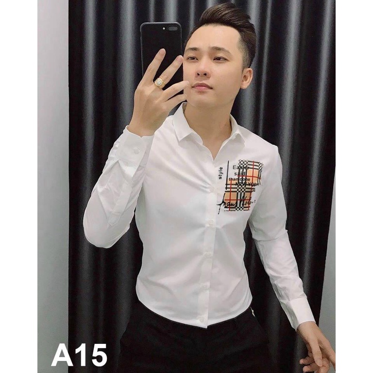 Áo sơ mi nam 3 mẫu mới họa tiết đón xuân cực hot siêu phẩm ngầu