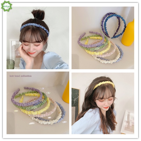 Băng đô cài tóc bằng lụa satin phong cách Hàn Quốc cho nữ