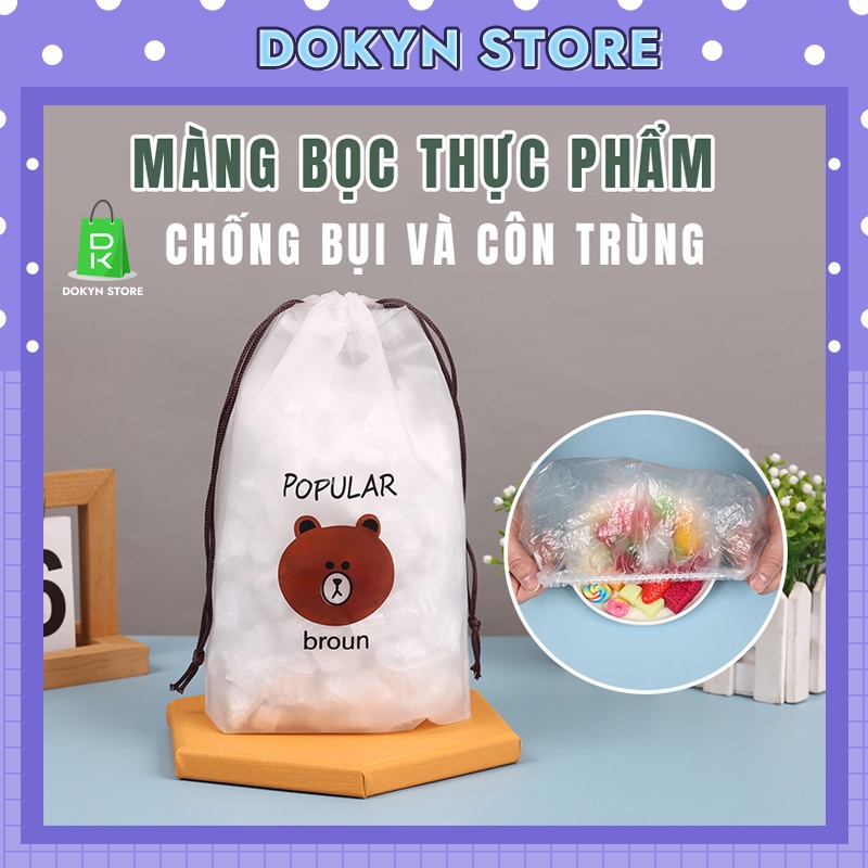 Màng bọc thực phẩm túi gấu cao cấp bo chun co giãn rất tiện lợi và an tâm khi sử dụng MB01