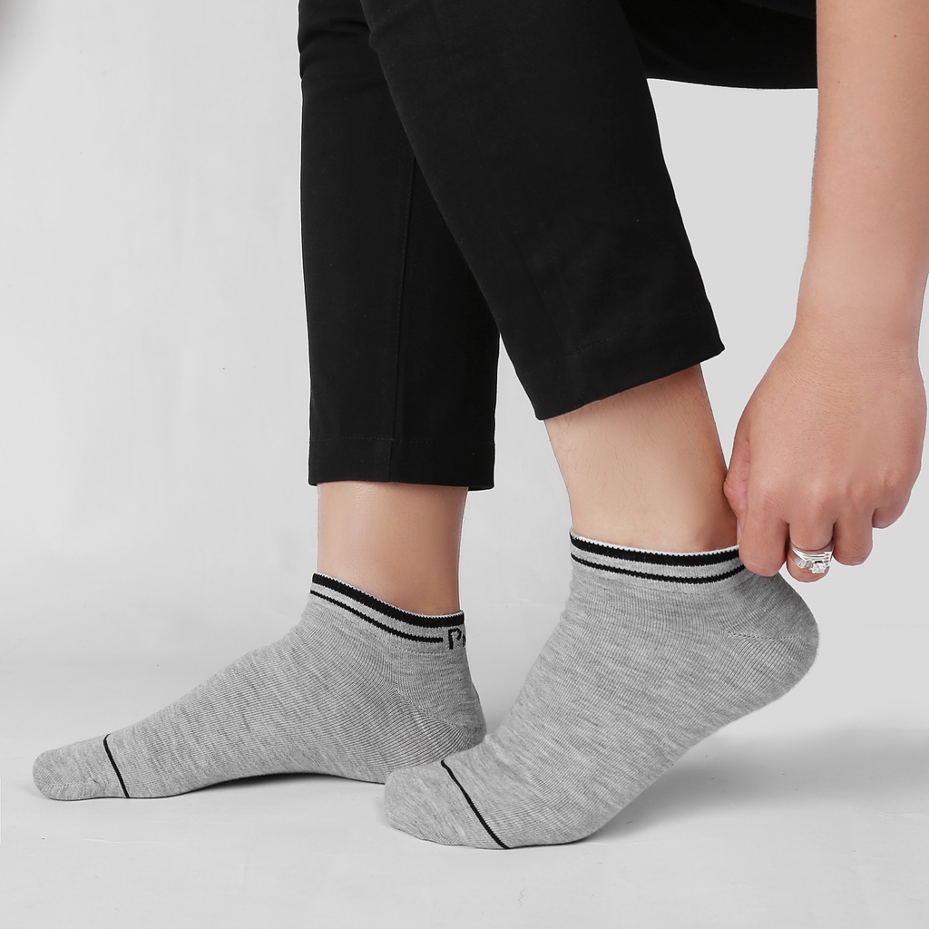Tất vớ trơn nam nữ cổ ngắn Pnice cotton premium mềm mại, thoáng mát, kháng khuẩn, thấm hút mồ hôi chân