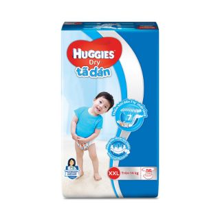 Tã dán Huggies size M76/L68/XL62/XXL56