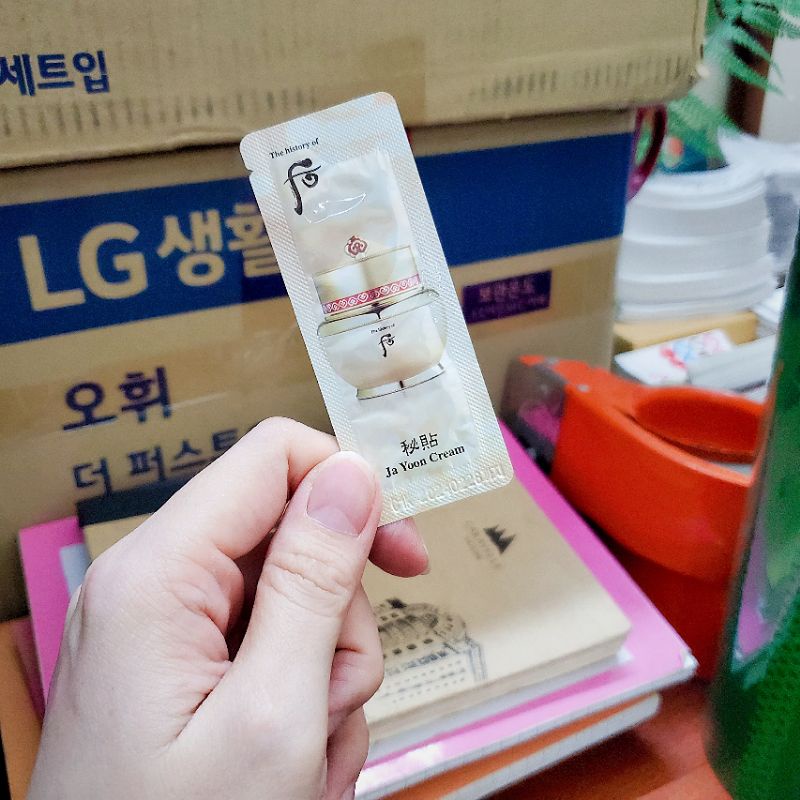 Gói kem chống lão hóa Whoo Bichup Ja Yoon Cream