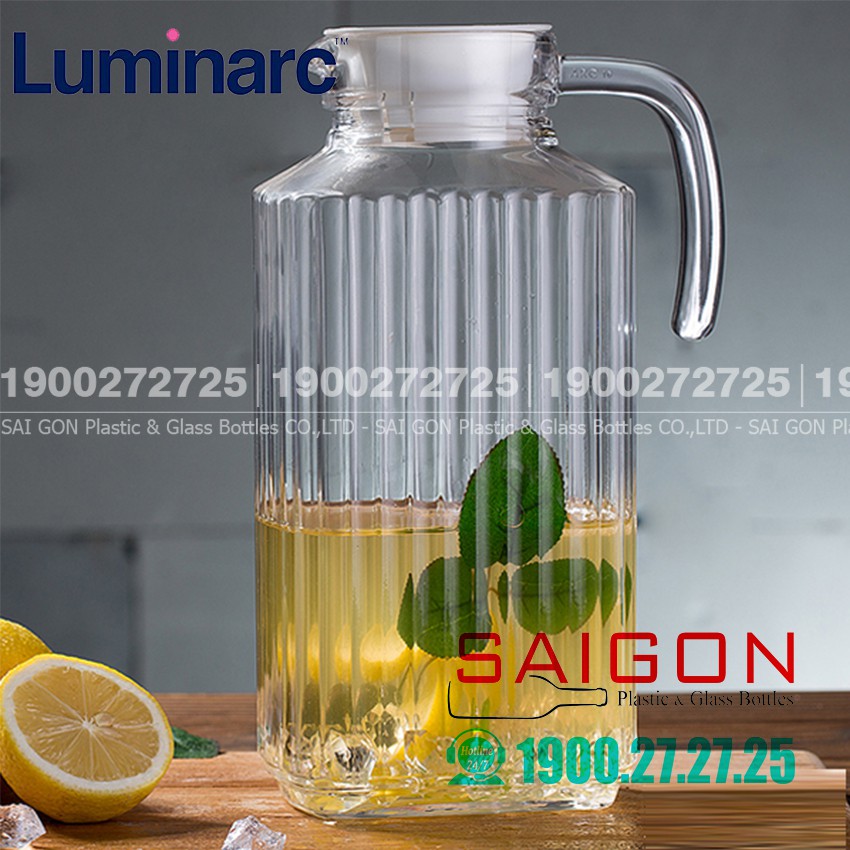 Bình Nước Thủy Tinh Luminarc Quadro 1700ml | Luminarc G2668 , Thủy Tinh Cao Cấp