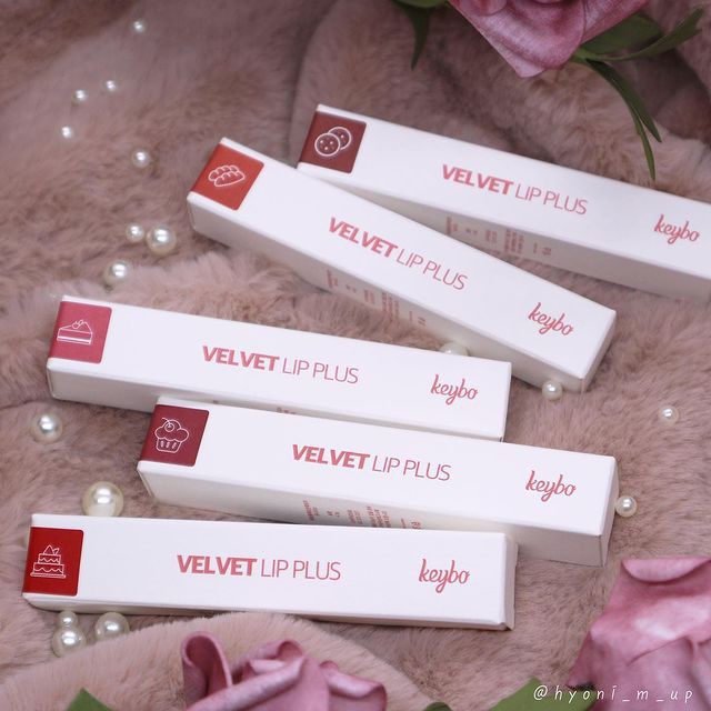 Son Kem Lì Hương Bánh Ngọt KEYBO Velvet Lip Plus 4.5g (5 màu)