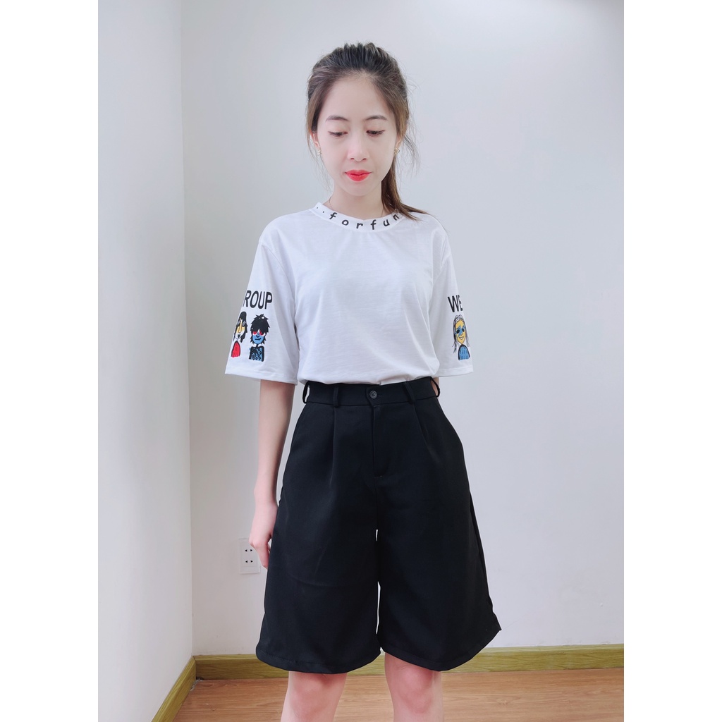 Quần shorts nữ 4YOUNG đi chơi dạo phố QS1