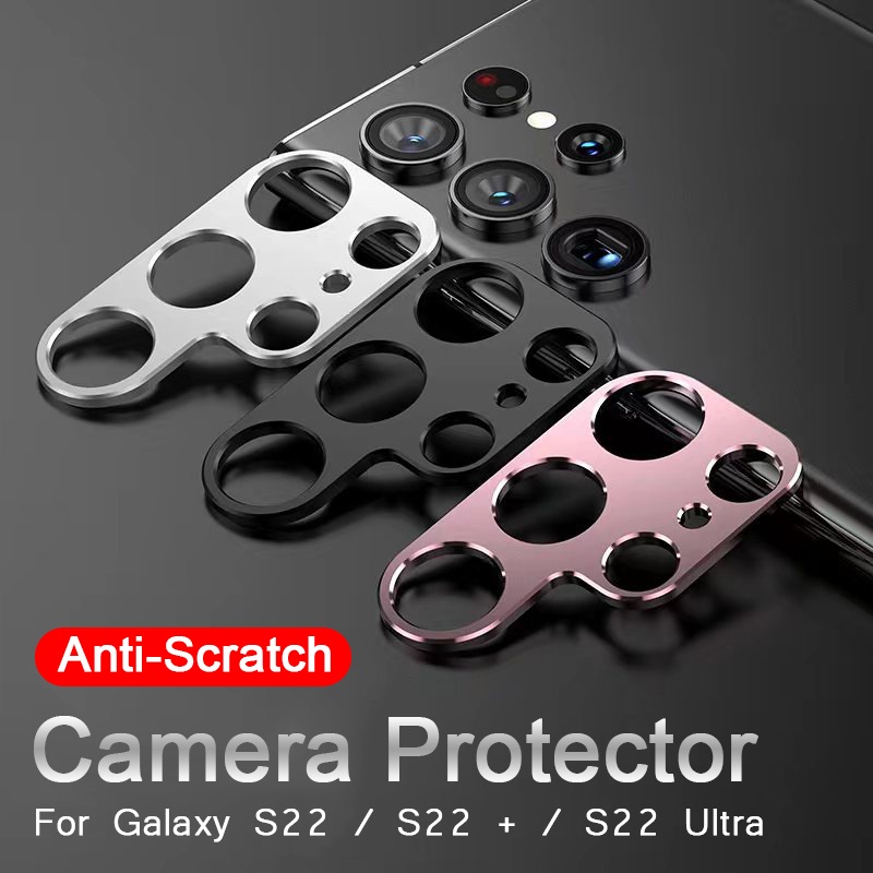 Viền Kim Loại Bảo Vệ Ống Kính Camera Sau Cho Samsung Galaxy S22 Plus S22 Ultra Galaxy S21 FE