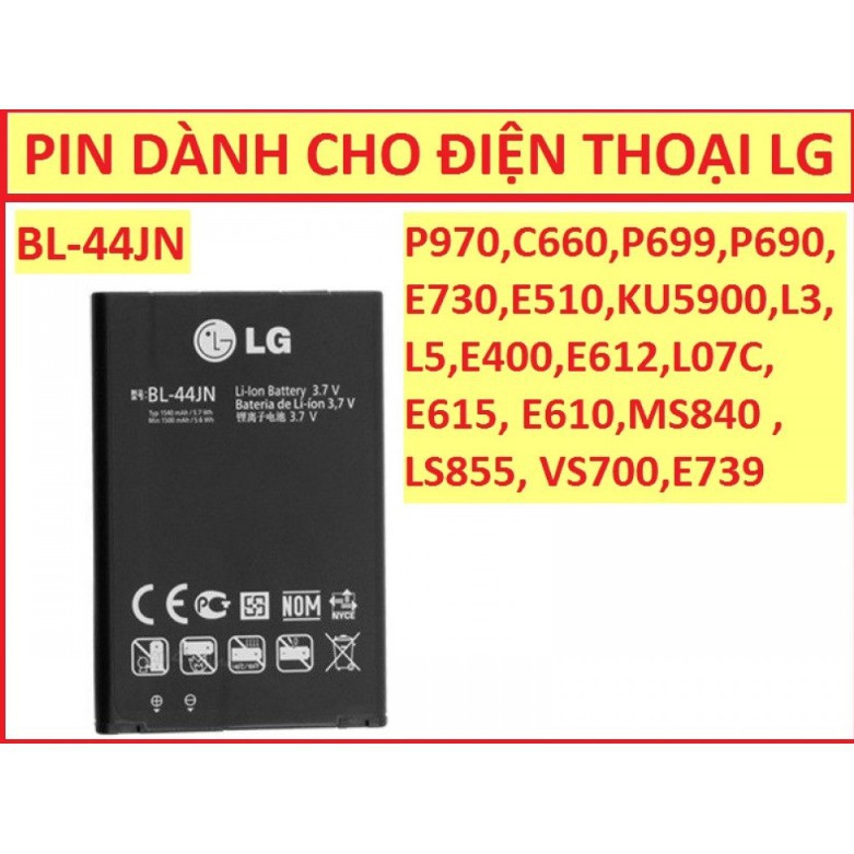 Thay pin LG P970/E400 (BL-44JN)